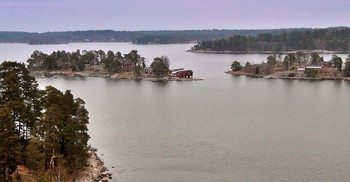 Мимо островов в Стокгольм / Мимо островов в Стокгольм на круизном лайнере