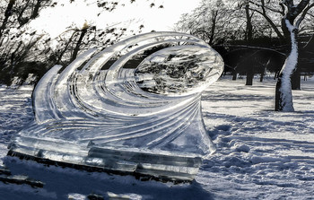 Лёд. / Ледяная скульптура.