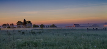 На рассвете. / Томская область.
