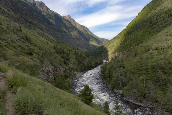 Горный поток / Горный Алтай. Река Чулышман