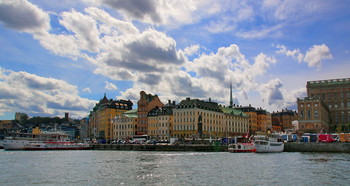 Стокгольм / Стокгольм, столица Швеции.Набережная.