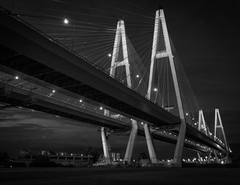 Ночной мост / Санкт-Петербург, Вантовый мост