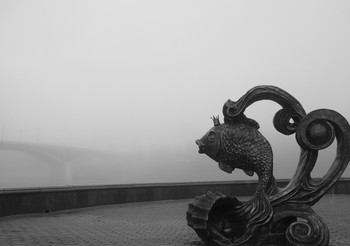 В речном тумане . / Утро на Двине , Витебск .