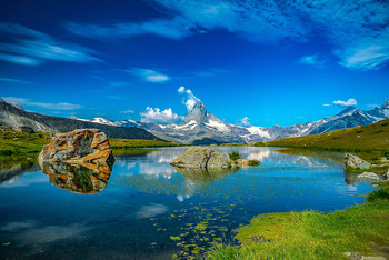 &nbsp; / Stellisee mit Matterhorn