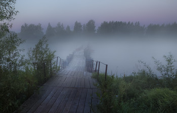 Перед рассветом / п.Некрасовское,Ярославская область,река Солоница