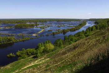 Весеннее половодье на реке Клязьма в Вязниках (Владимирская область) / Весеннее половодье на реке Клязьма в Вязниках (Владимирская область)