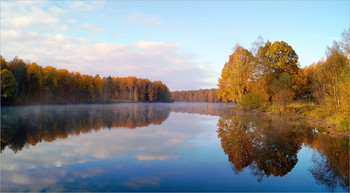 Утренние краски / Река Чибышва