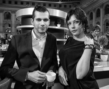 Портрет в стиле ретро в баре / Бар Гостиного двора, Москва