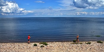 Ильменские зарисовки... / &quot;Ветер гонит сини тучи
Да с Ильменских круч могучих.
Будто древние Варяги
Развернули свои стяги!&quot;