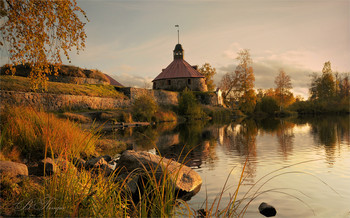 Пейзаж с видом на крепость / Приозерск. Крепость Карела.