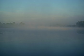 Туман над озером / Калужская область