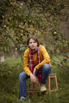 Юноша в яблоневом саду / ***