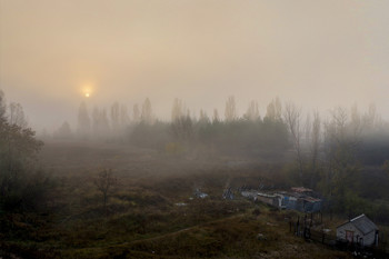 Осенний рассвет / утро,туман