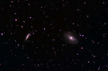 Галактики Боде и Сигара / Галактики М81 и М82. 11.7 млн световых лет от Земли.