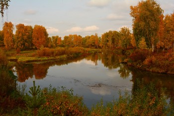 Осенняя соната. / Сентябрь.Осень на реке Миасс.