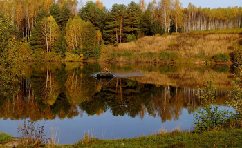 Осень, осень ... / На озере в октябре