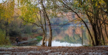 Расплескала краски осень... / Политра осеннего озера.