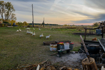 Плаха... / Сельский уголок...