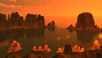 Среди гор... / тихая бухта