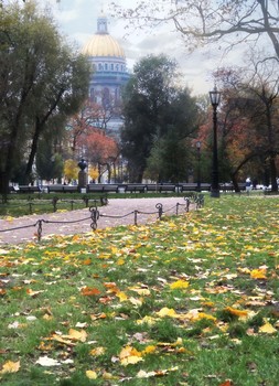 Осенний Исакий / Исакиевский собор в Санкт-Петербурге