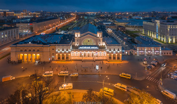 Балтийский вокзал / Панорама из двух кадров