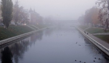 Туман и дождь съели накануне выпавший снег / Туман и дождь съели накануне выпавший в городе снег