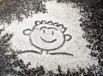 Предчувствие зимы / Детский рисунок на первом снегу