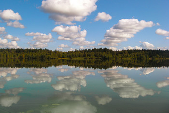 Отражение / Отражение облаков в воде