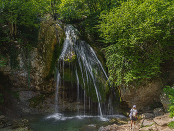 Джур-Джур / Крым, водопад Джур-Джур, не иссякающий даже летом