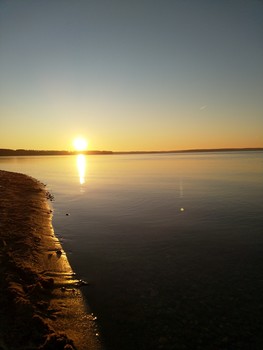 На закате / Минское море в лучах вечернего солнца