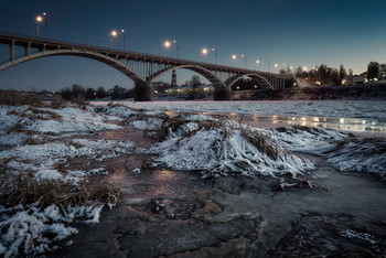 Мост / Старицкий мост через реку Волга в г. Старица (Тверская область)
