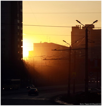 Рассвет в городе / Челябинск. Рассвет