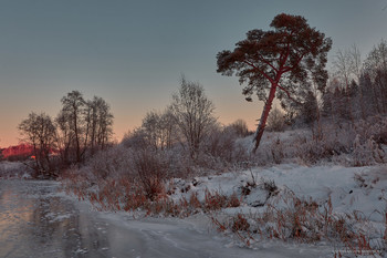 Декабрьское утро на Покше / морозное утро на одной из малых рек Костромской области