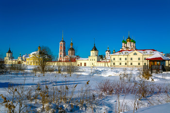 Зимние утро / конец зимы, Ростов Великий, Троице-Сергиев Варницкий монастырь