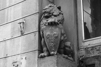 Скульптура Льва на улице Александра Солженицына / Москва.Скульптура Льва на улице Александра Солженицына