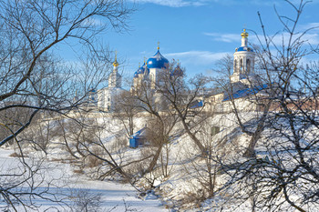Зима в Боголюбово / зима, Боголюбово Владимирской области, монастырь