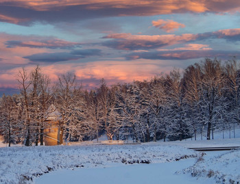 Зимний закат. / ***