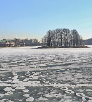 Морозно... / Январь на пруду в Кусково......