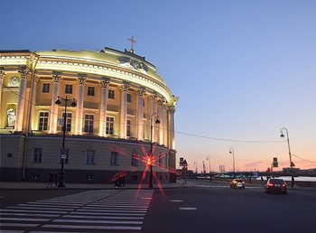 Пешеходы, переходы / Санкт-Петербург, Адмиралтейская наб.