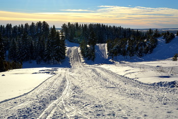 Лыжная трасса / Зима...