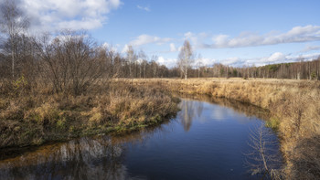 Кеза. / Река Кеза. Конец октября.