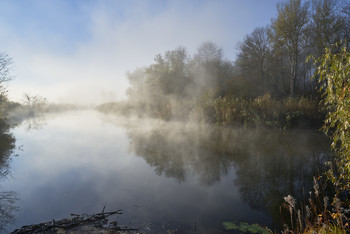 Утренний туман / Осень 2020. Река Северский Донец.