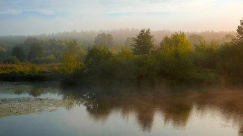 Утренний пейзаж. / Конец лета. Озеро Сосновое. Мещера.