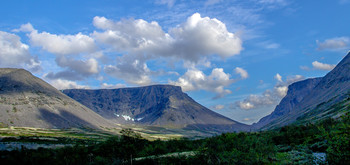Облака над горами. / Хибины.