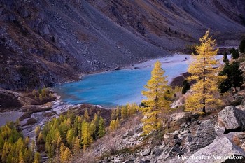 Осень, Верхнее Шавлинское озеро / Алтай, Северо - Чуйский хребет.