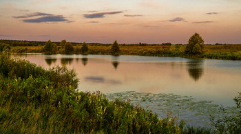 На закате. / На озере Сосновое.