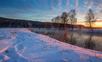 Зимняя река / Пейзаж Беларуси