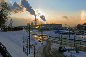 &nbsp; / С 7-го Ростовского переулка вид на Москву реку