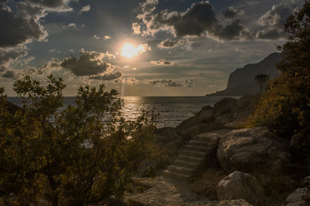 Осенний вечер в Ласпи / Крым,Ласпи