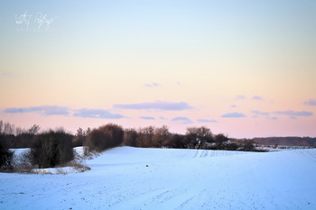 &nbsp; / Schneelandschaft am Abend